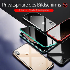 Blickschutz Handyhülle für iPhones (Doppelseite)