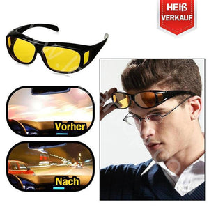 Gelbe Anti-Glanz Nachtfahrbrille