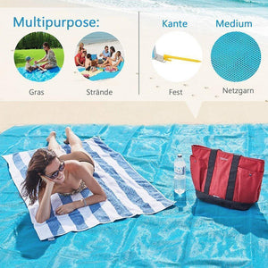 Faltbare Strand Matte Sand-Frei Matte